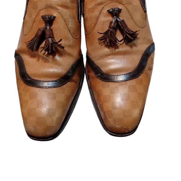 Mezlan Leather Tassled Loafer Men's Luxury Brown Slip On Loafer 9 M - Picture 8 of 13